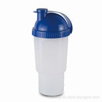 Shaker Bottle, Made of PP, Measuring 10 x 24cm